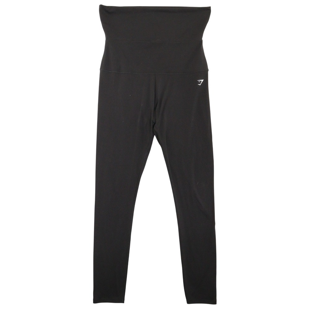 Gymshark Leggings High Waisted Compression Tummy Activewear Black Women XL